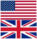 Images of the US and UK flags