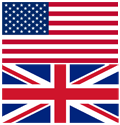 American and British flag