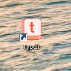 typeit icon on desktop